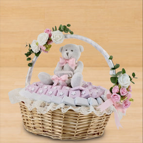 Baby girl acrylic star decorated prem...