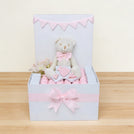 Baby girl teddy decorated chocolate extra large hamper