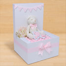 Baby girl teddy decorated chocolate extra large hamper