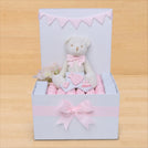 Baby girl teddy decorated chocolate extra large hamper