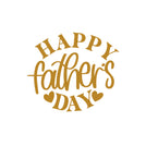 Happy father's day classic text greeting card