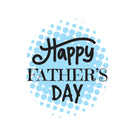 Happy father's day polka dot back greeting card