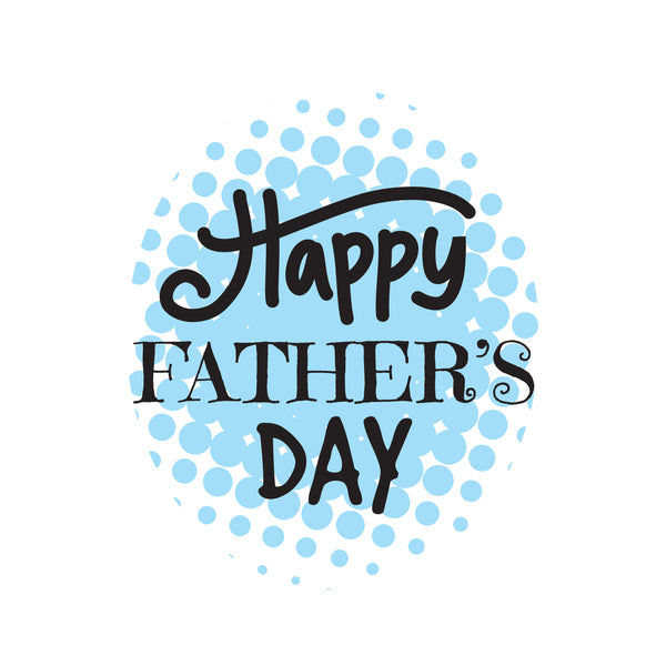 Happy father's day polka dot back greeting card