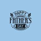 Happy father's day stamp greeting card