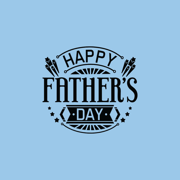 Happy father's day stamp greeting card