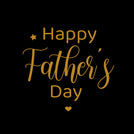 Happy father's day text star greeting card