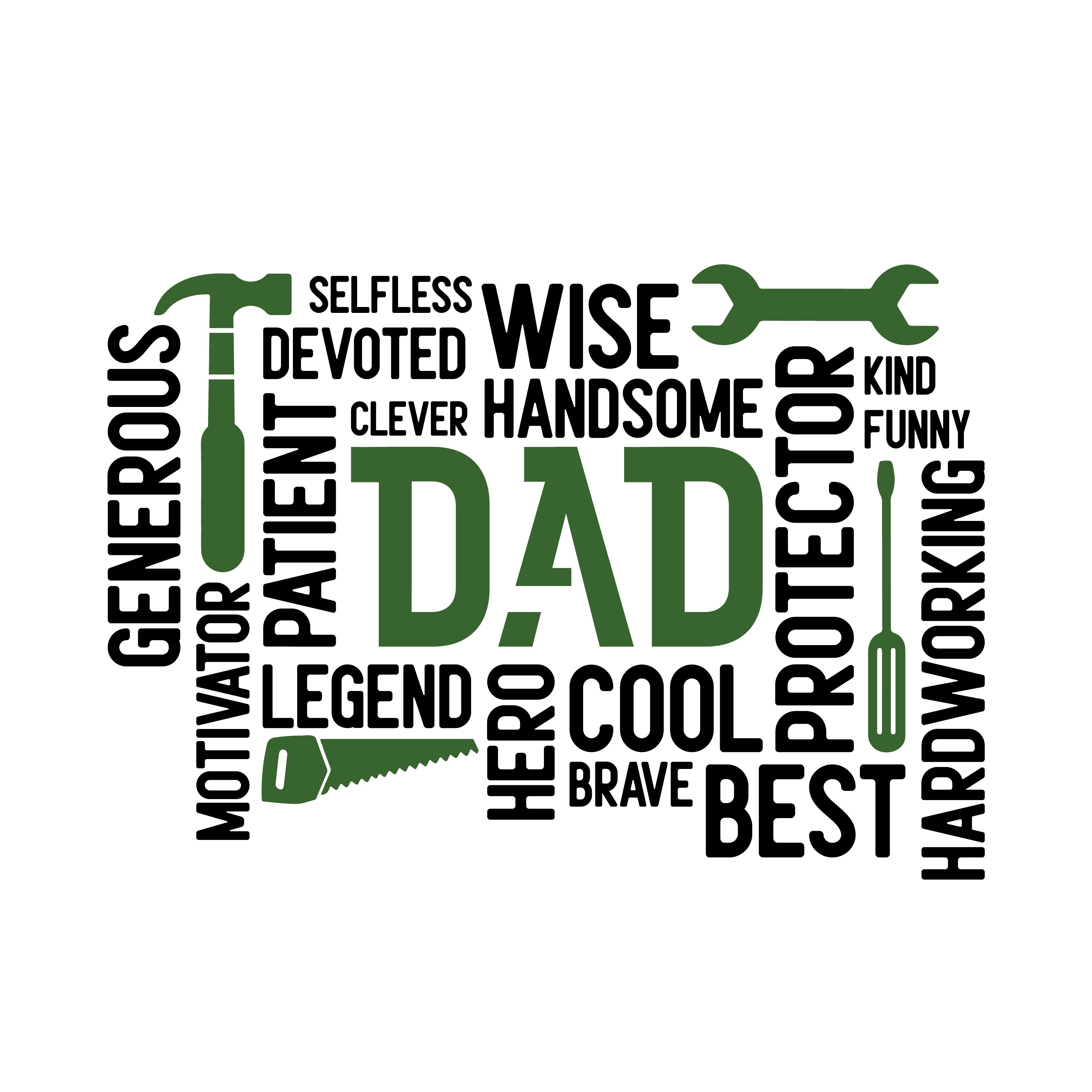 Happy father's day the man the myth the legend greeting card