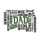 Happy father's day the man the myth the legend greeting card