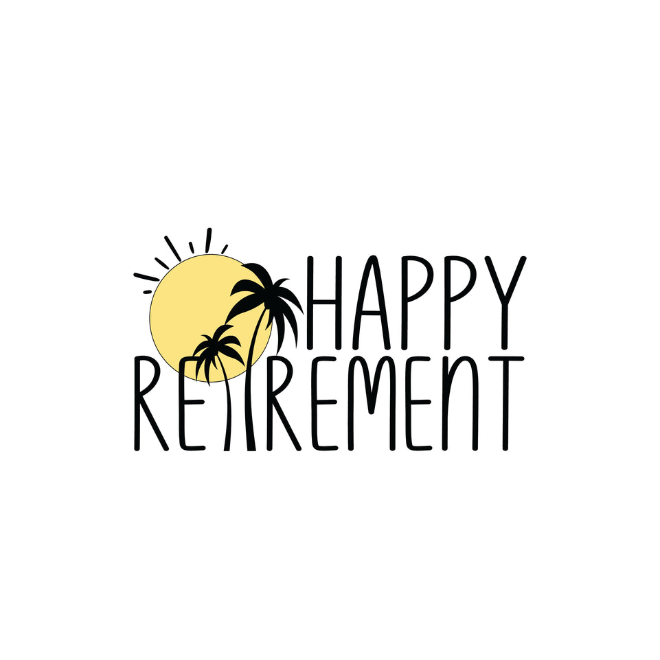 Happy retirement greeting card