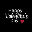 Happy valentine's day heart greeting card