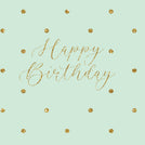 Happy birthday glitter polka dots greeting card