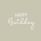 Happy birthday minimalist soft greeting card