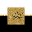Happy birthday sparkle greeting card