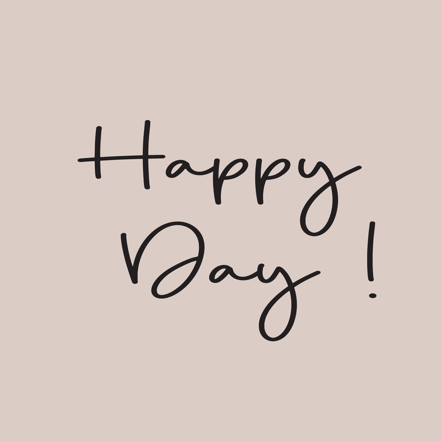 Happy day minimalist greeting card