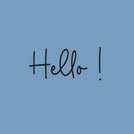 Hello greeting card