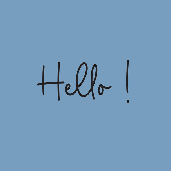 Hello greeting card