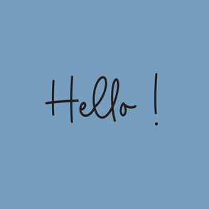 Hello greeting card