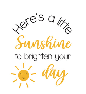 Here's a little sunshine to brighten ...