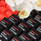 Corporate customized premium chocolate medium leather tray