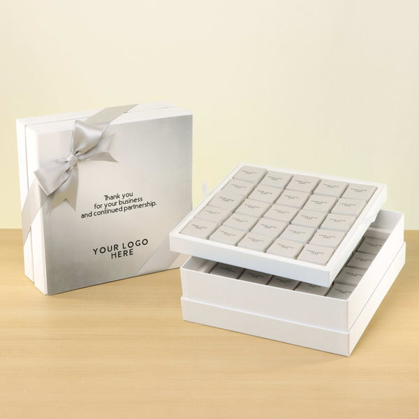 Corporate customized premium chocolate 2-layer hard box