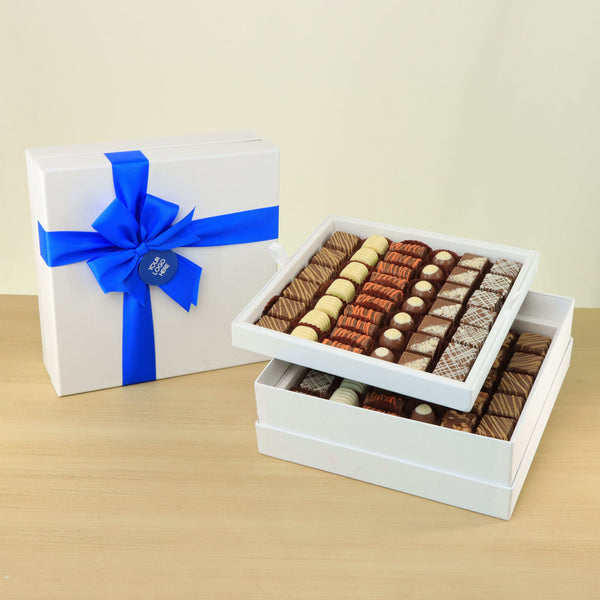 Corporate customized premium chocolate 2-layer hard box