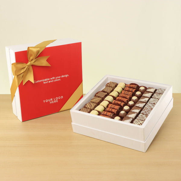 Set of 2 Corporate customized premium chocolate hard box