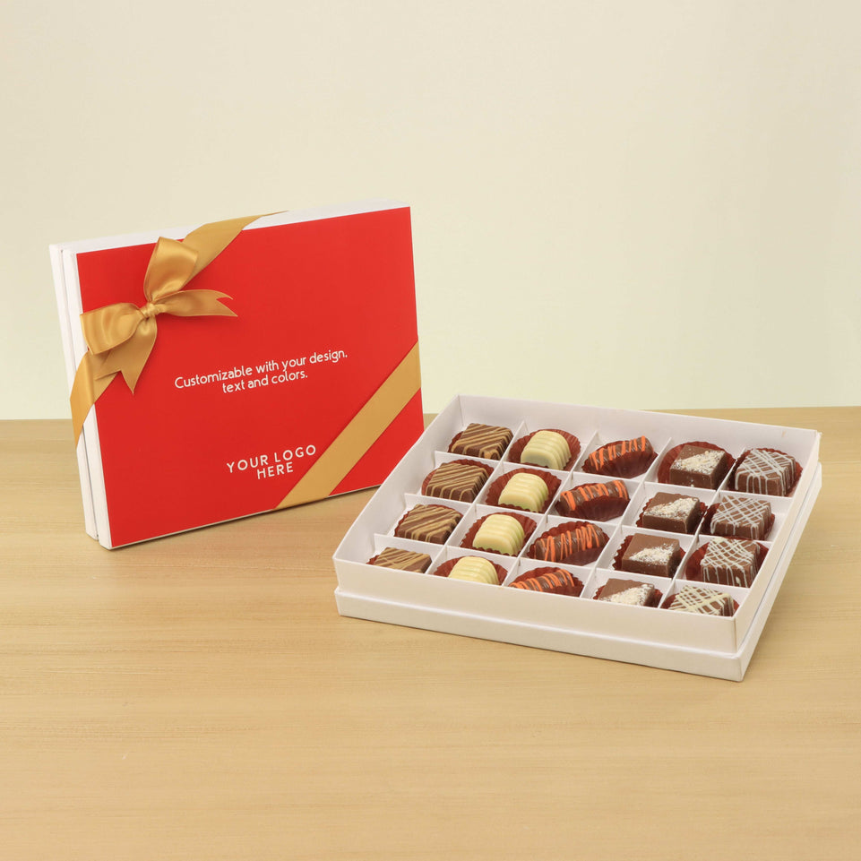 Set of 3 corporate customized premium chocolate 20P hard box