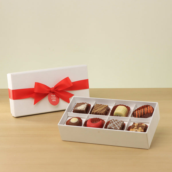 Set of 6 corporate customized premium chocolate 8P hard box