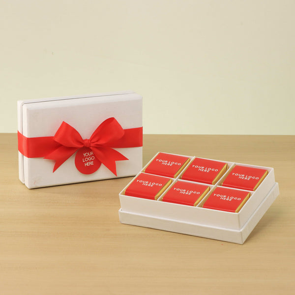 Set of 8 Corporate customized premium chocolate 6P hard box