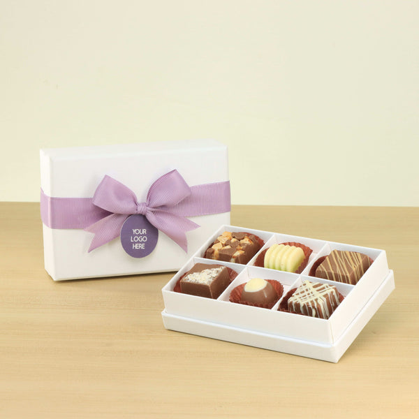 Set of 8 corporate customized premium chocolate 6P hard box