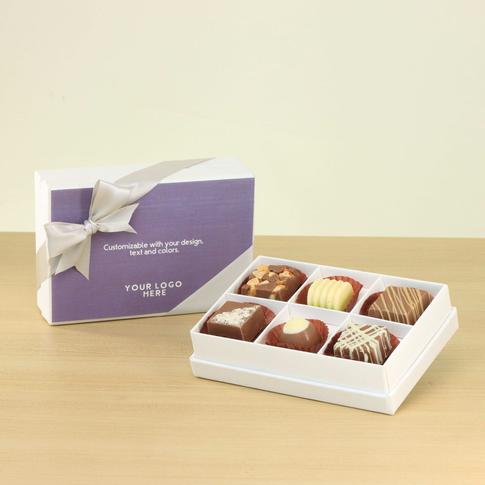 Set of 8 Corporate customized premium chocolate 6P hard box