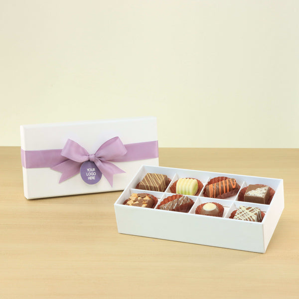 Set of 6 corporate customized premium chocolate 8P hard box