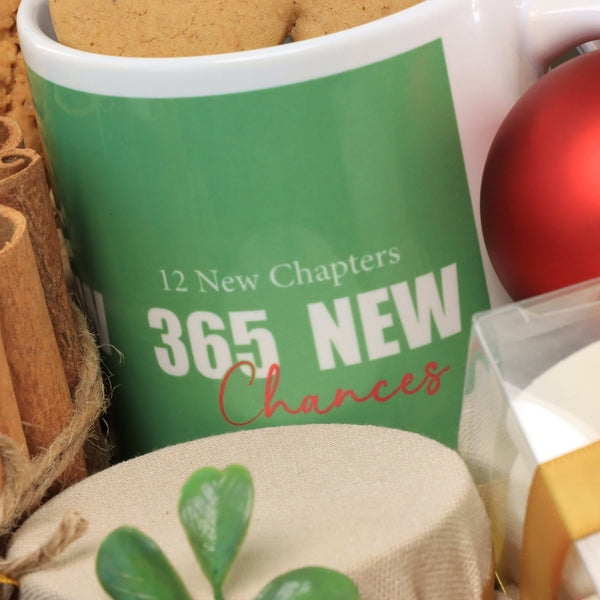 Season's greeting designed premium chocolate & sweets large basket