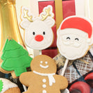 Season's greeting designed premium chocolate & sweets large basket