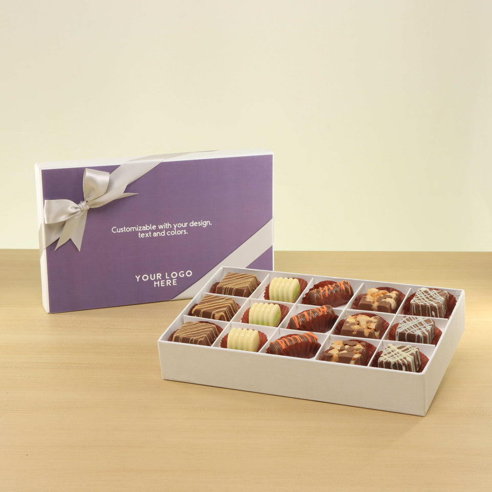 Set of 4 corporate customized premium chocolate 15P hard box