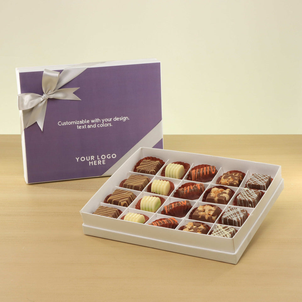 Set of 3 corporate customized premium chocolate 20P hard box