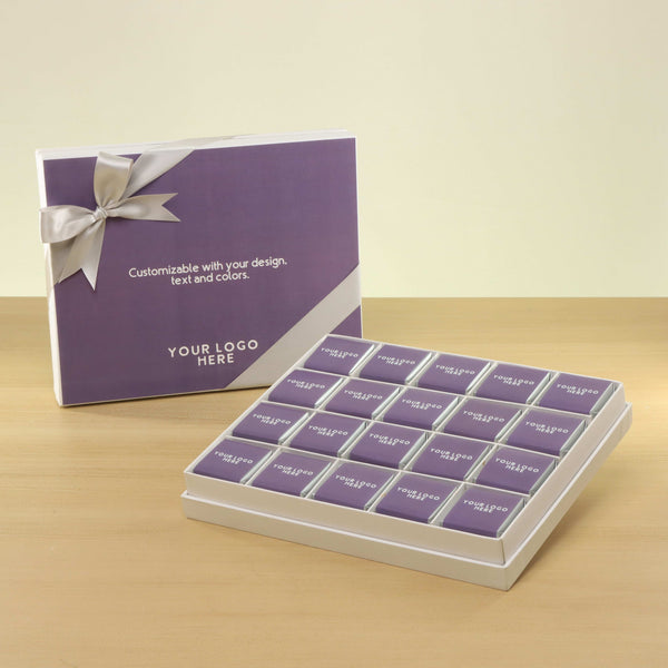Set of 3 corporate customized premium chocolate 20P hard box