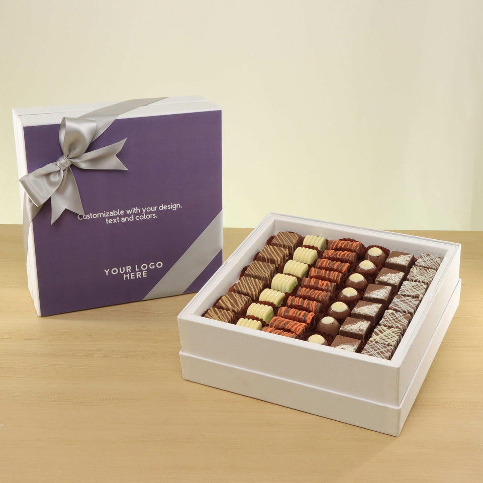 Set of 2 Corporate customized premium chocolate hard box