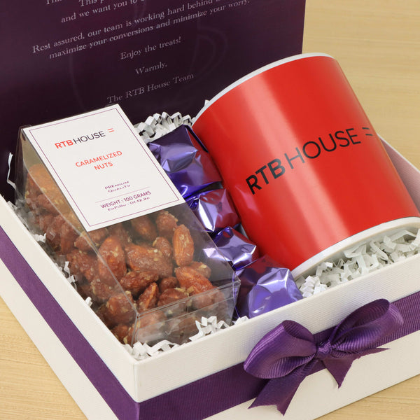 Corporate customized mug & premium chocolate medium hamper