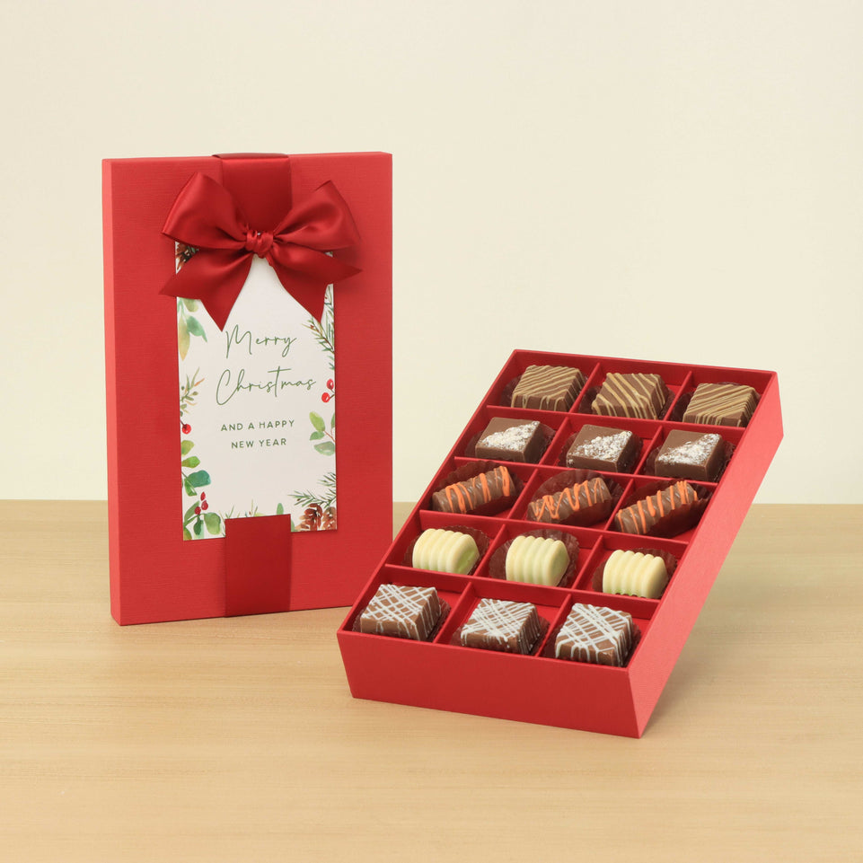 Christmas designed premium chocolate 20P hard box