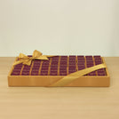 Corporate customized premium chocolate medium leather tray