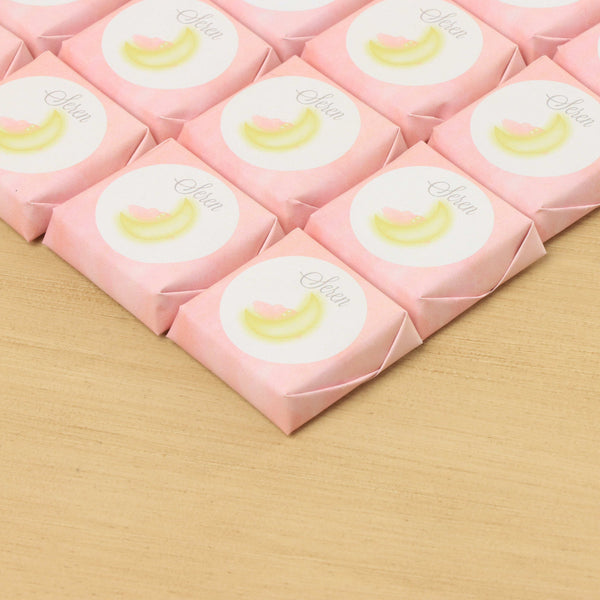 Baby girl personalized moon designed premium chocolate