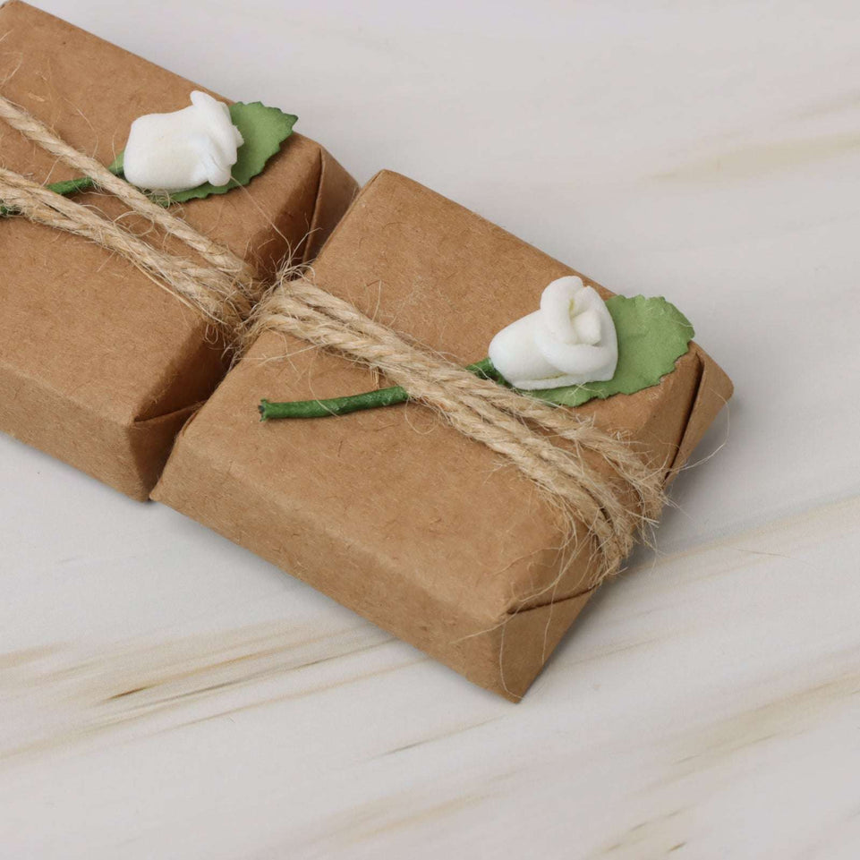 Flower decorated rustic premium chocolate