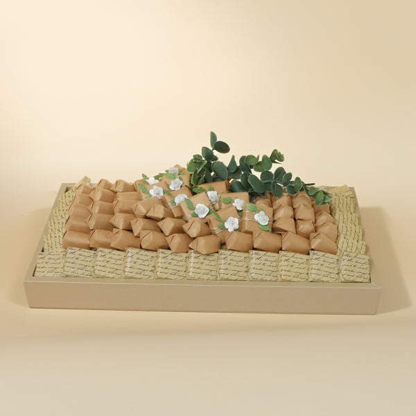 Rustic Theme Designed premium Chocolate medium Leather Tray