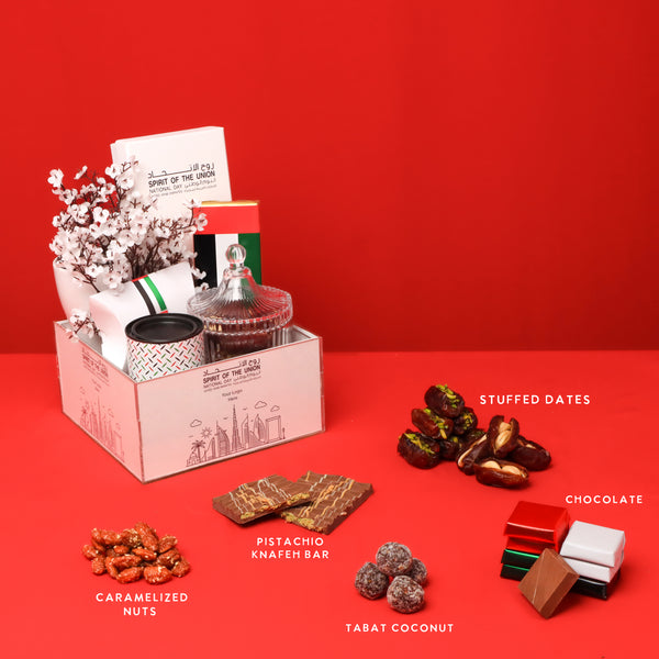 National day designed premium chocolate & sweets acrylic tray