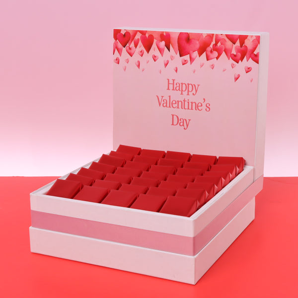 Heart designed valentine designed chocolate large hamper