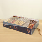 Corporate customized Ramadan designed premium chocolate & dates large acrylic tray with cover
