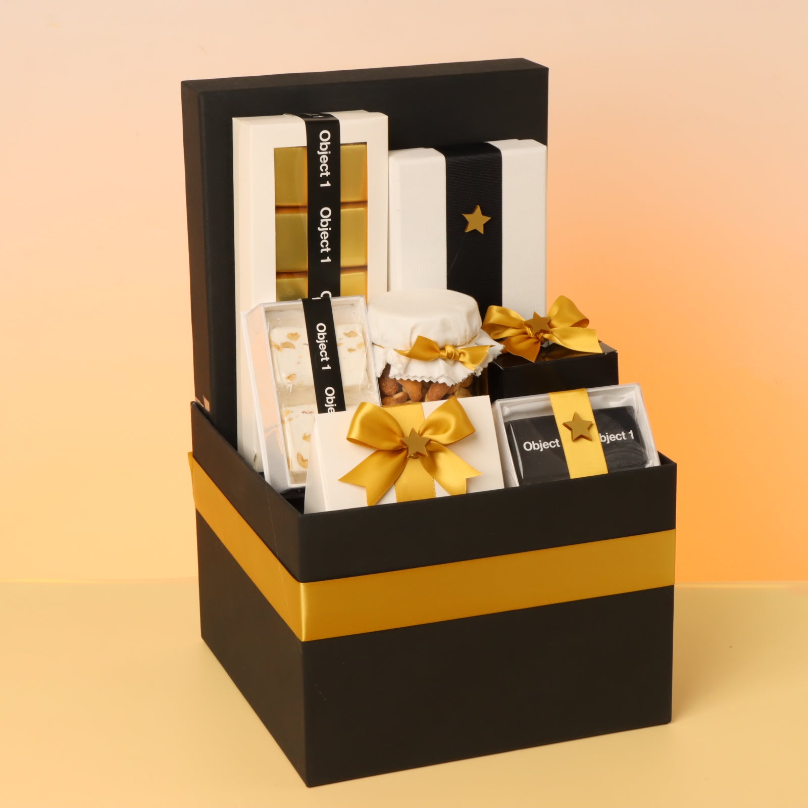 Corporate customized chocolate & sweets black hamper