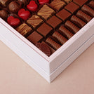 Heart valentine designed chocolate hard box