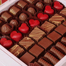 Heart valentine designed chocolate hard box